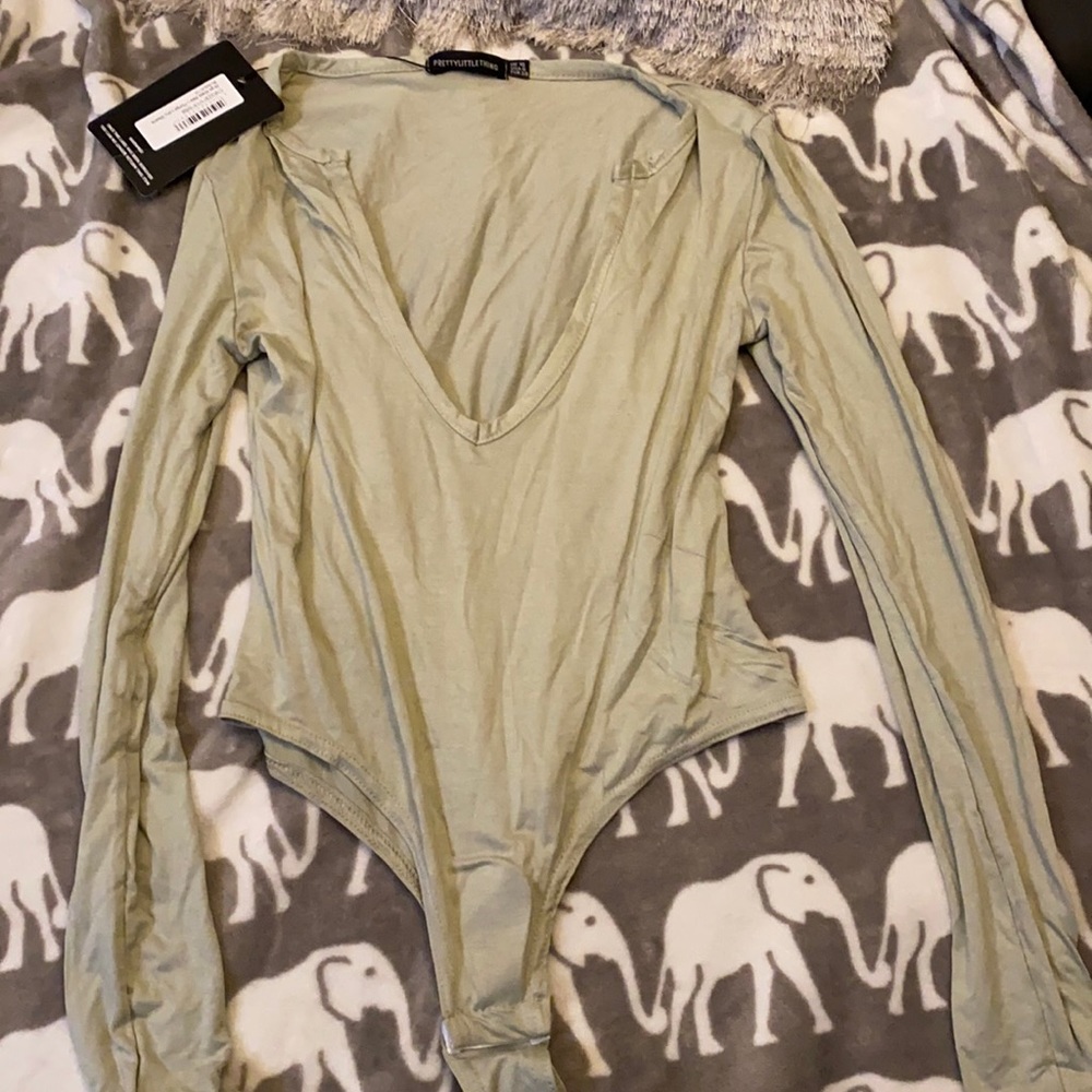 PLT Khaki Longsleeve Bodysuit